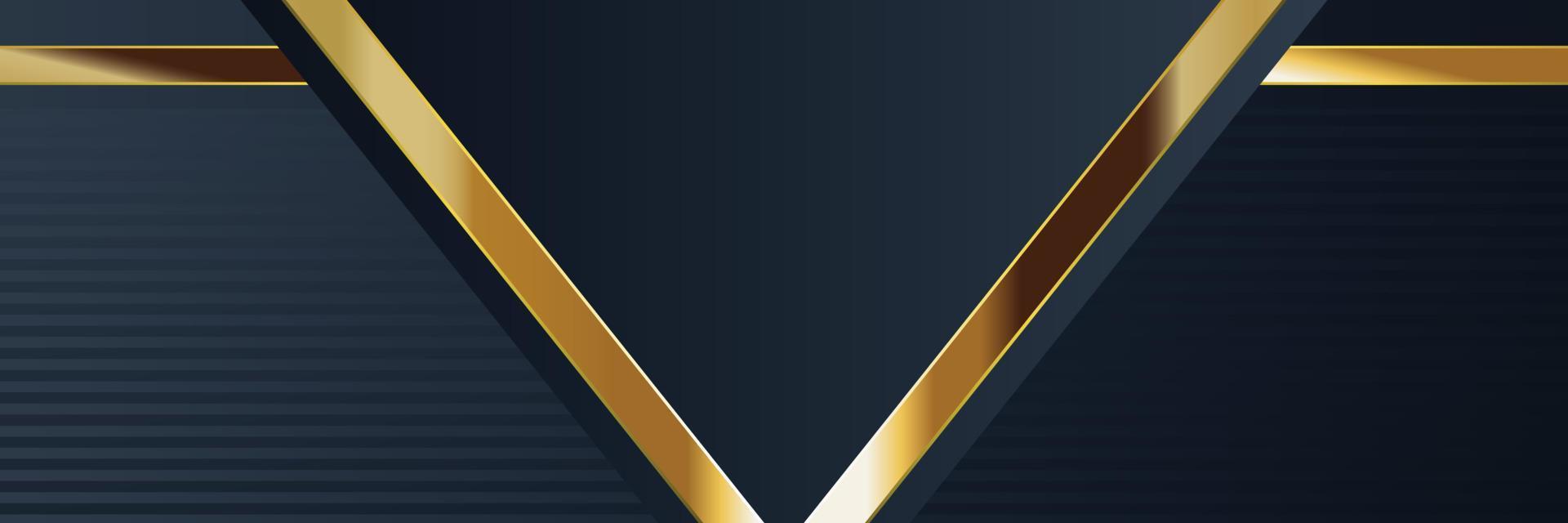 gold banner design with minimalist modern style gold luxury vector