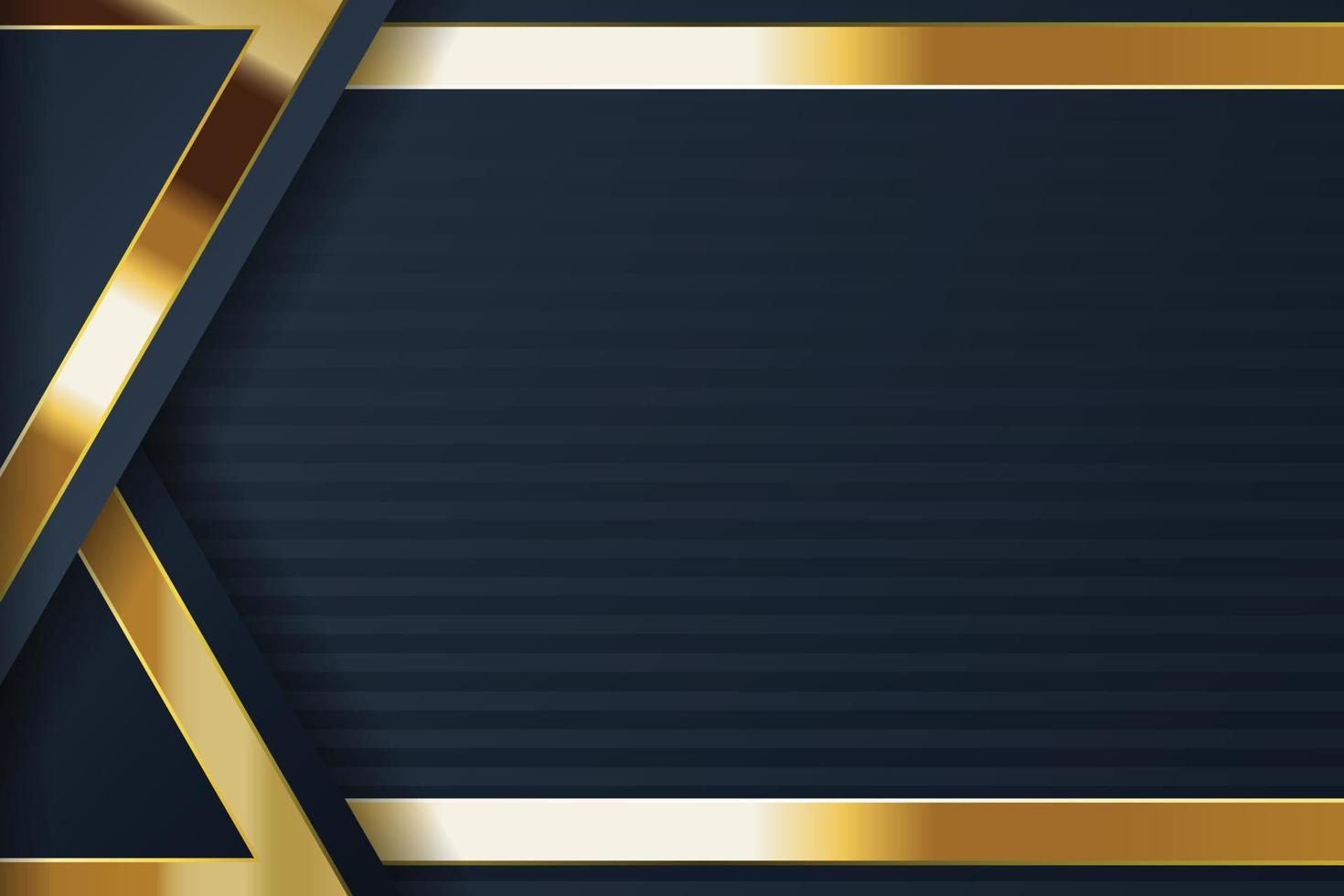 gold banner design with minimalist modern style gold luxury vector