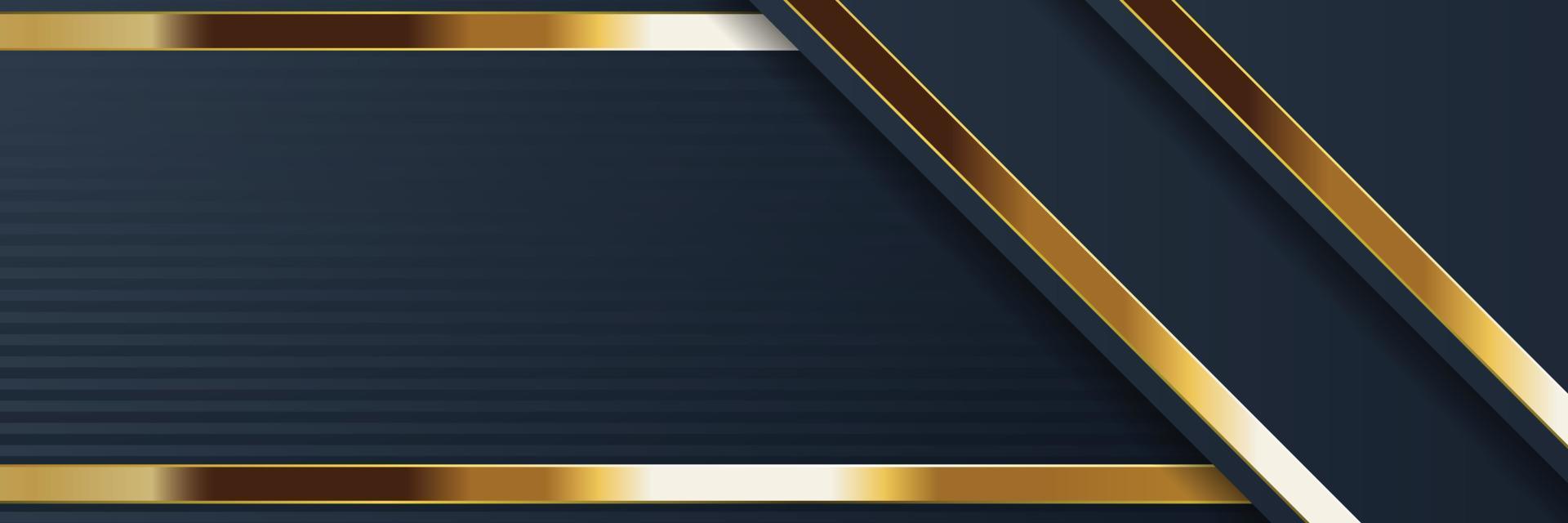 diseño de banner dorado con estilo minimalista moderno lujo dorado vector