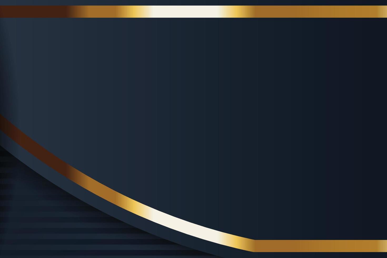 diseño de banner dorado con estilo minimalista moderno lujo dorado vector