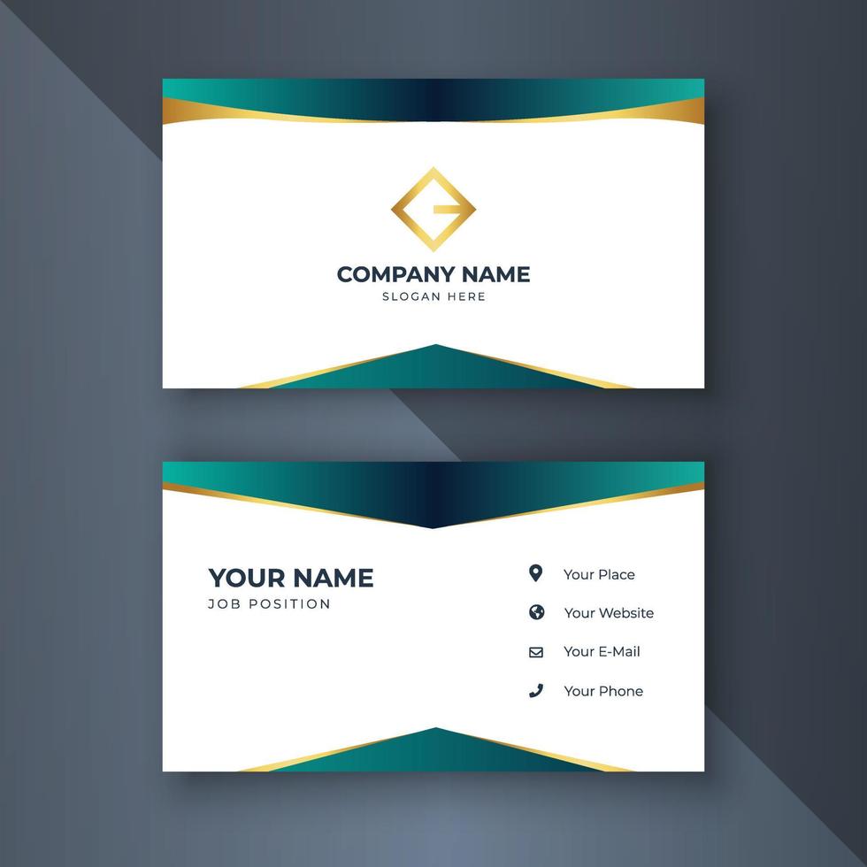 Creative coorporate business card Template modern and Clean design vector