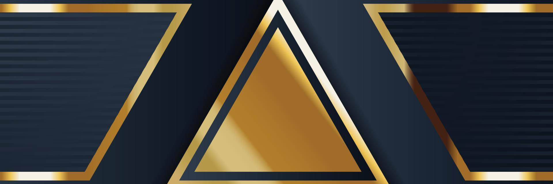 diseño de banner dorado con estilo minimalista moderno lujo dorado vector