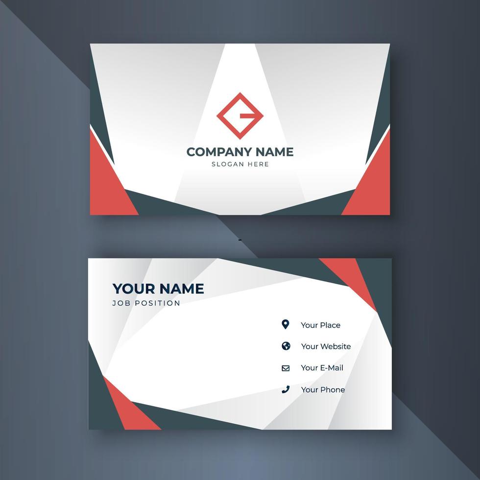 Creative coorporate business card Template modern vector