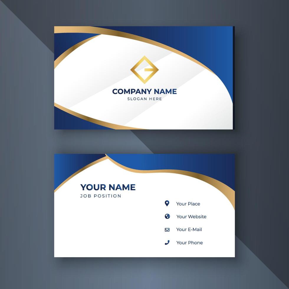 Creative coorporate business card Template modern and Clean design vector