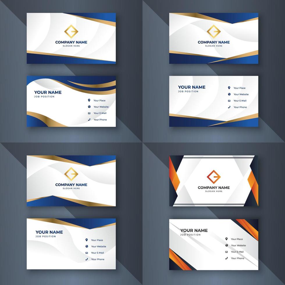 Creative coorporate business card Template modern and Clean design vector