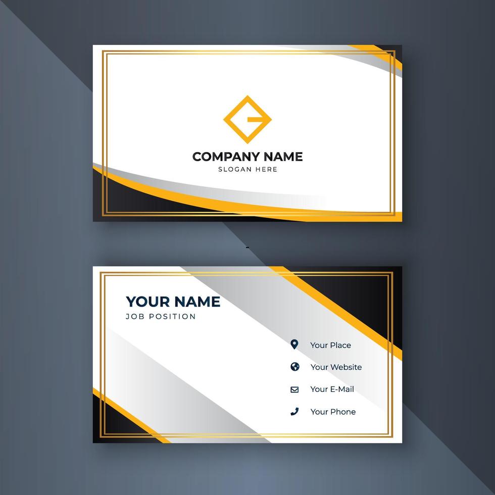 Creative coorporate business card Template modern vector