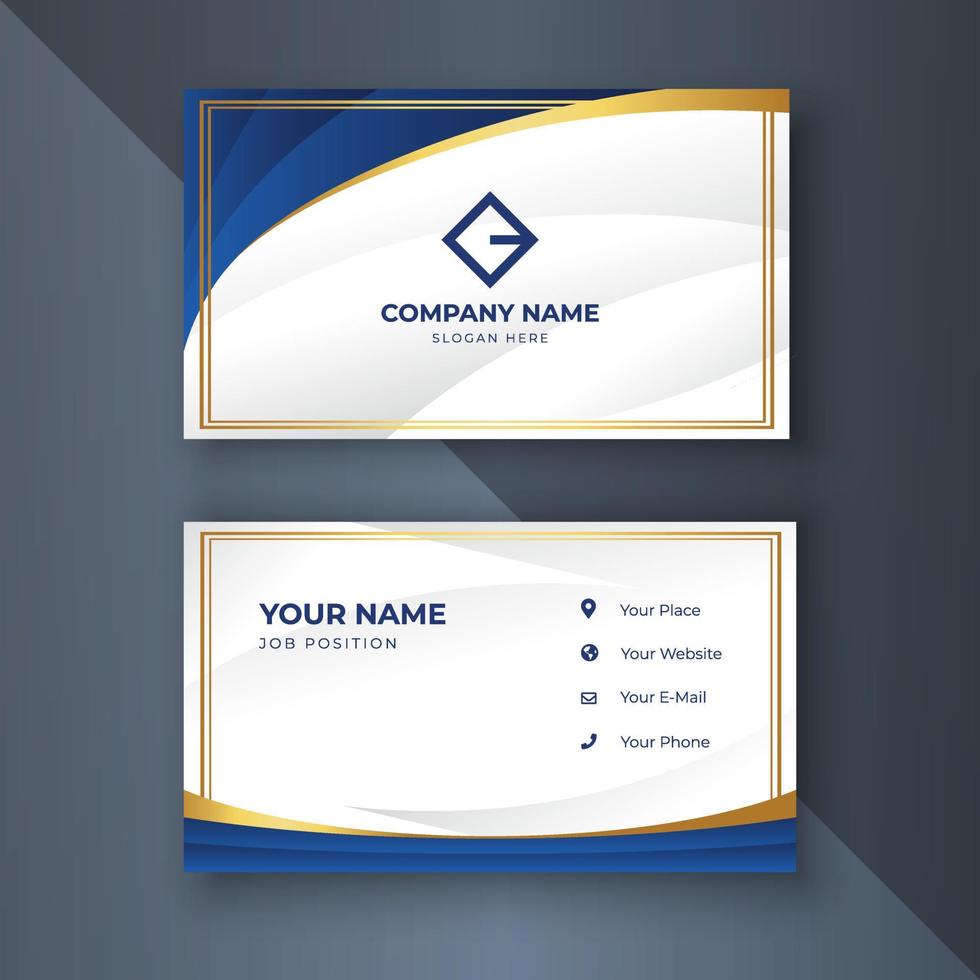 Creative coorporate business card Template modern and Clean design vector