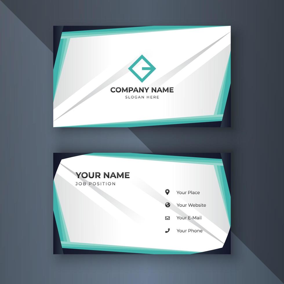 Creative coorporate business card Template modern and Clean design vector