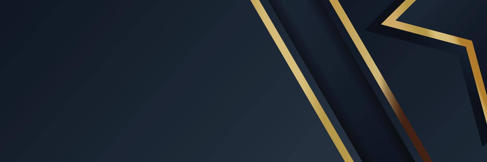 diseño de banner dorado con estilo minimalista moderno lujo dorado vector