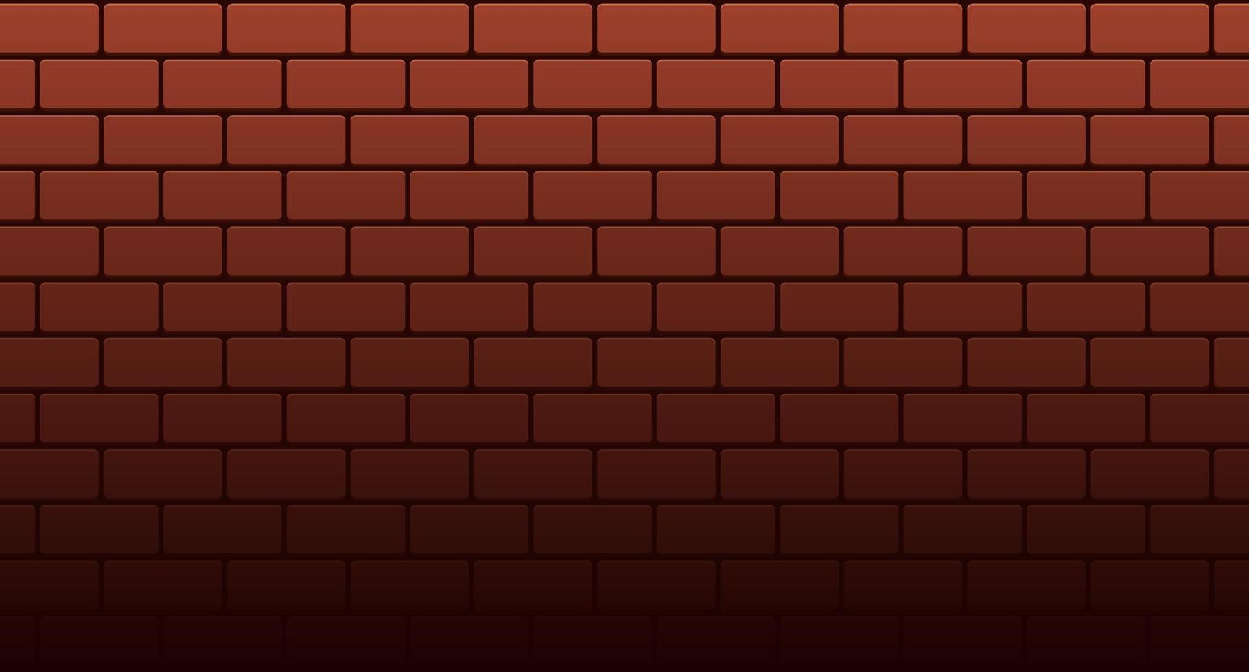 Fondo de ilustración de vector transparente de pared de ladrillo rojo.