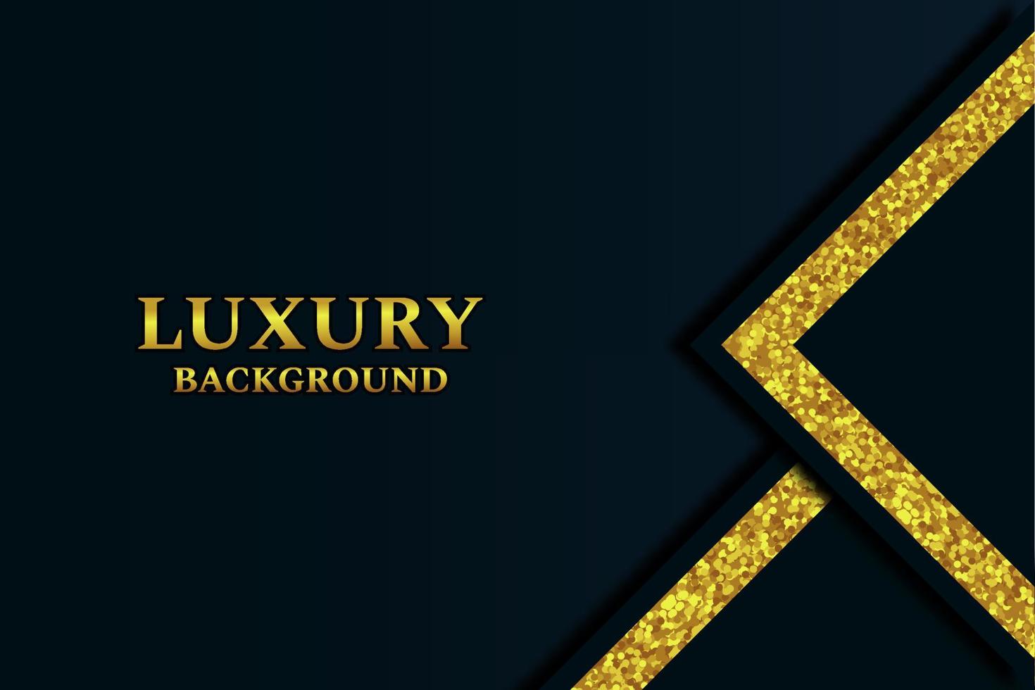 Modern luxury background vector overlap layer on dark and shadow black space with abstract style for design. Vector illustration. Texture with line golden Sparkles glitters dots