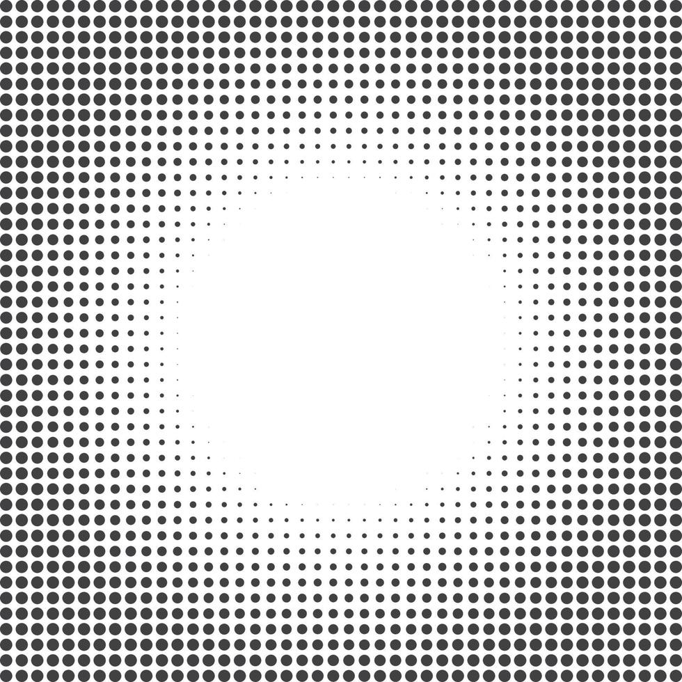 Halftone dots. Monochrome vector texture background, DTP, comics, poster. Pop art style template. Vector illustration