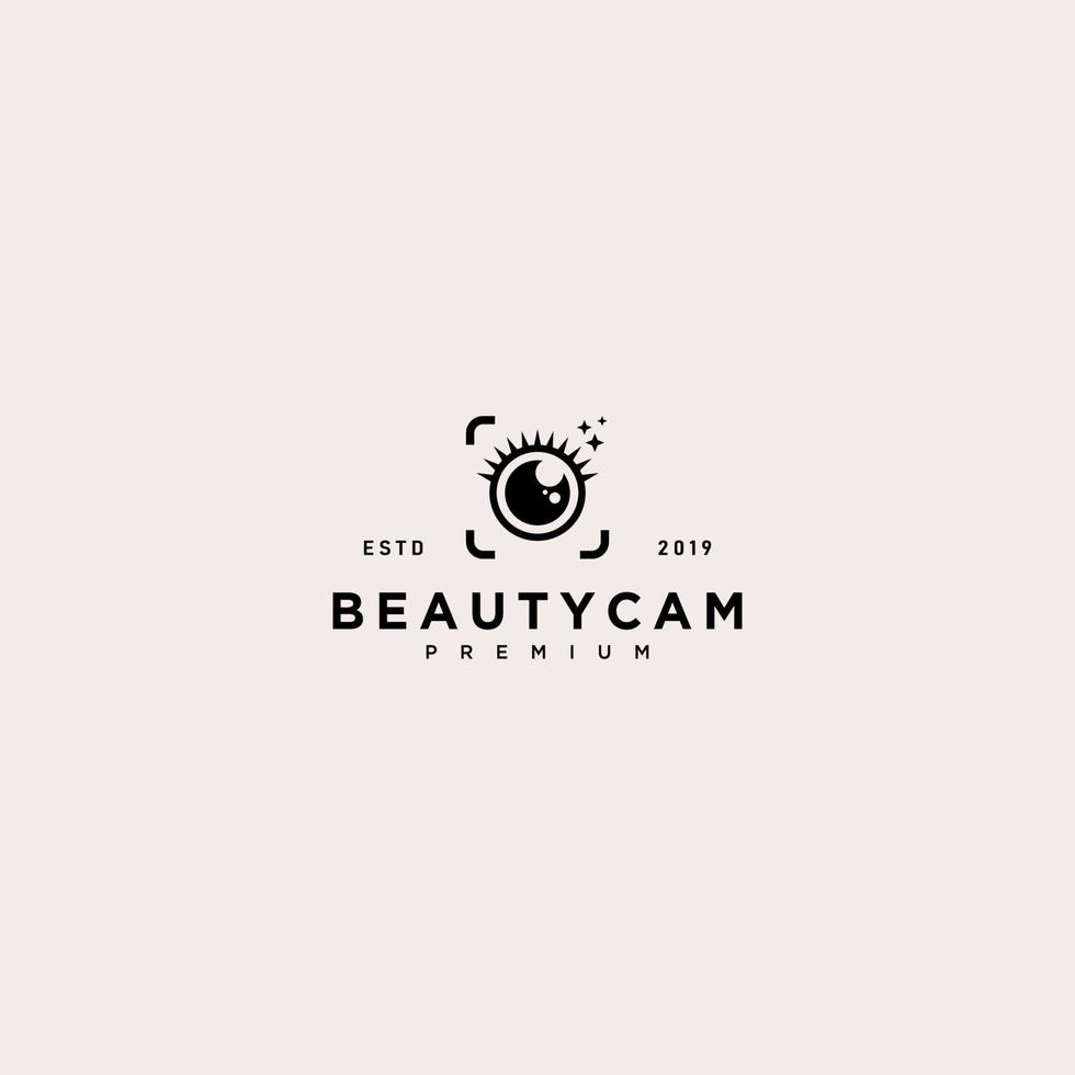 plantilla de logotipo de cámara de belleza vector