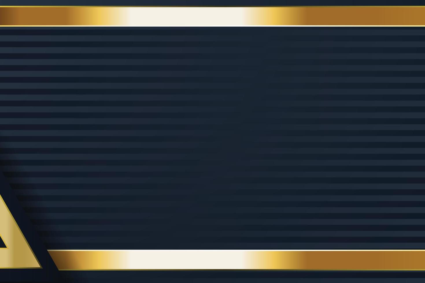 gold banner design with minimalist modern style gold luxury vector