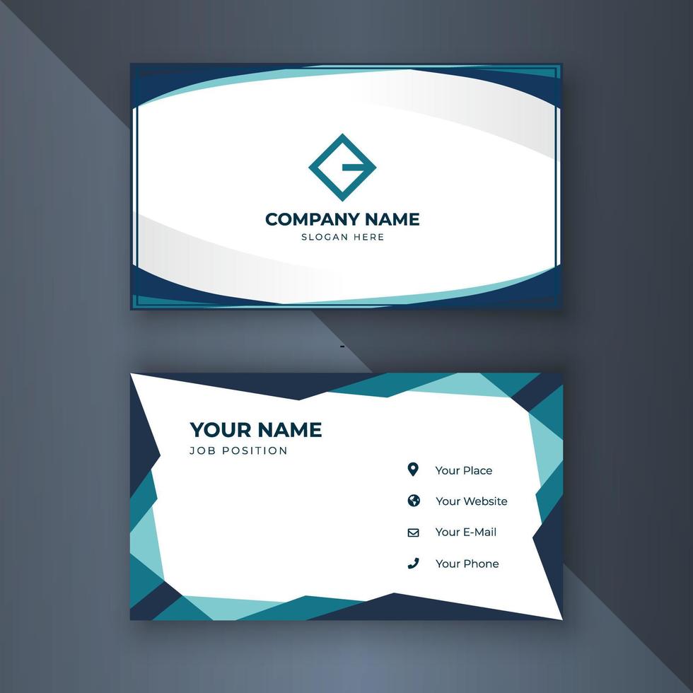 Creative coorporate business card Template modern vector