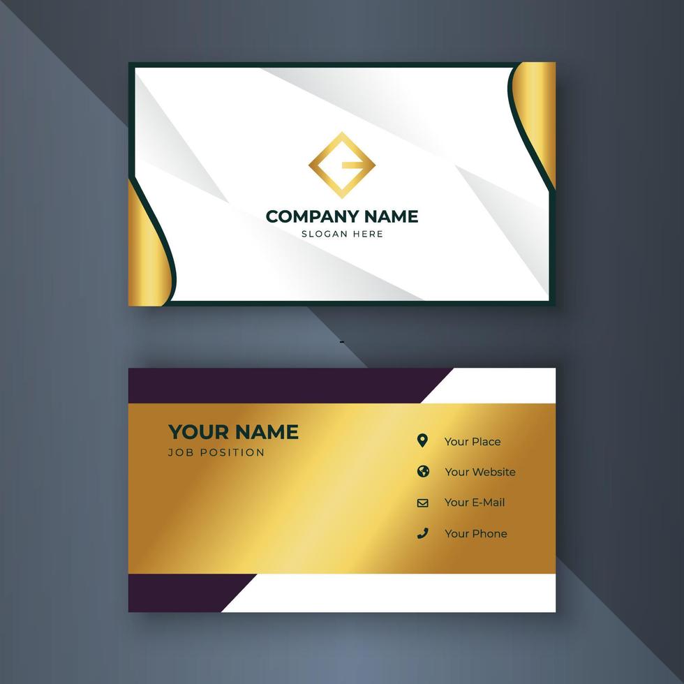 Creative coorporate business card Template modern and Clean design vector