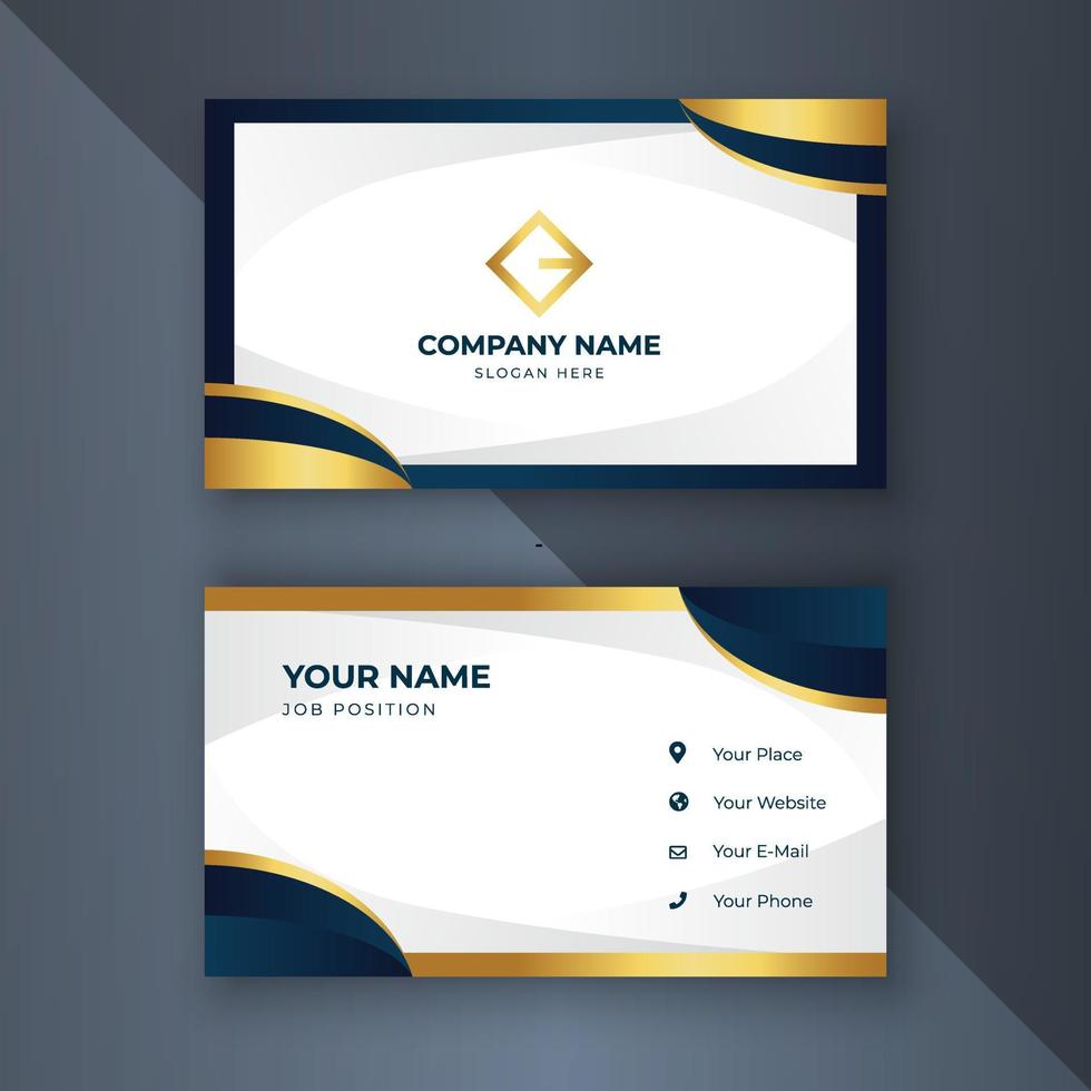 Creative coorporate business card Template modern vector