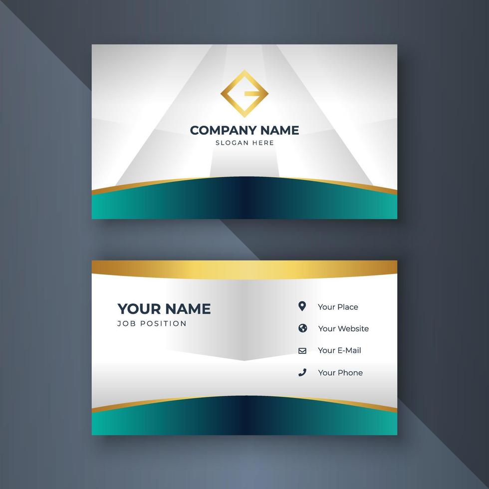 Creative coorporate business card Template modern and Clean design vector