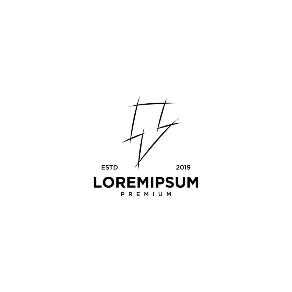 Lightning Logo Template vector