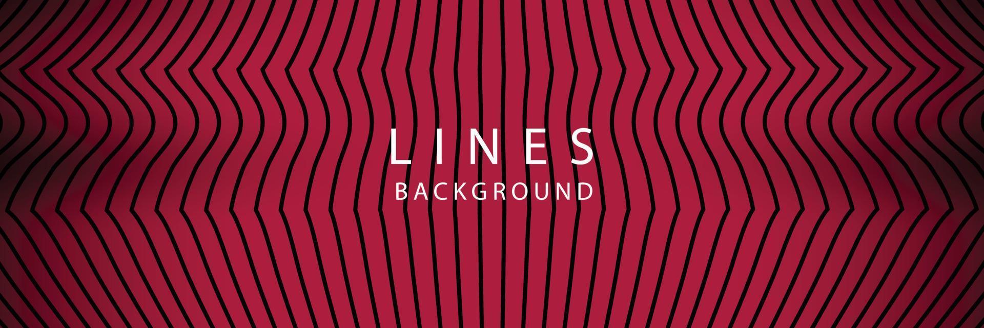 banner Wave Lines Pattern an Abstract Stripe Background, Vector