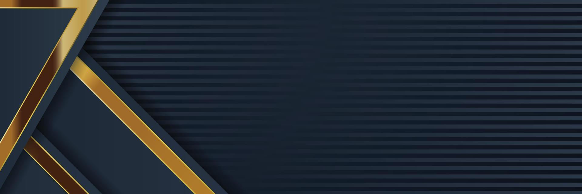 gold banner design with minimalist modern style gold luxury vector