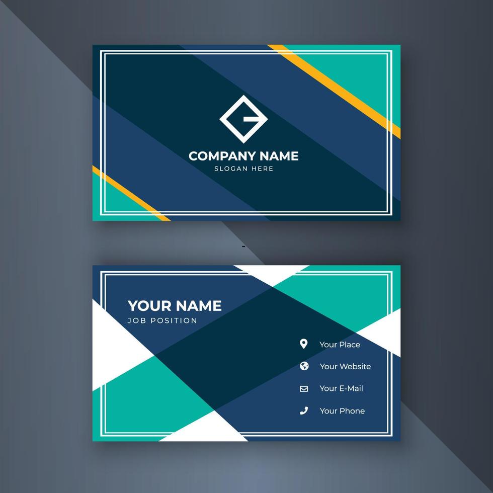Creative coorporate business card Template modern vector