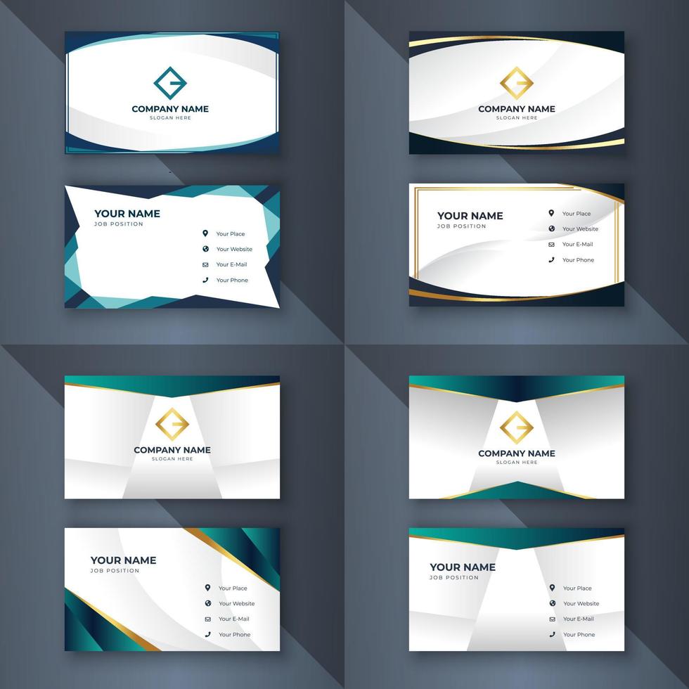 Creative coorporate business card Template modern and Clean design vector