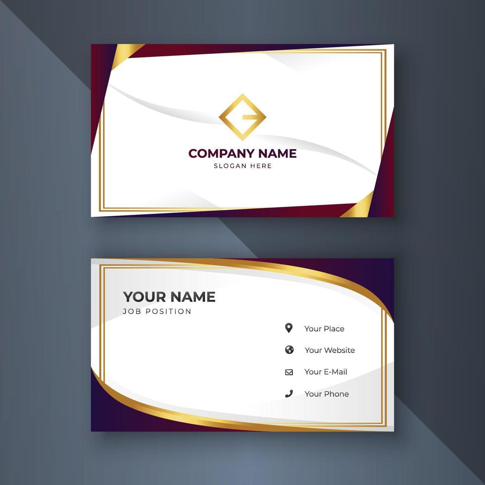 Creative coorporate business card Template modern and Clean design vector