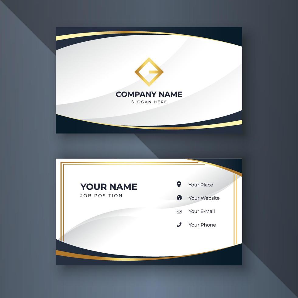 Creative coorporate business card Template modern and Clean design vector