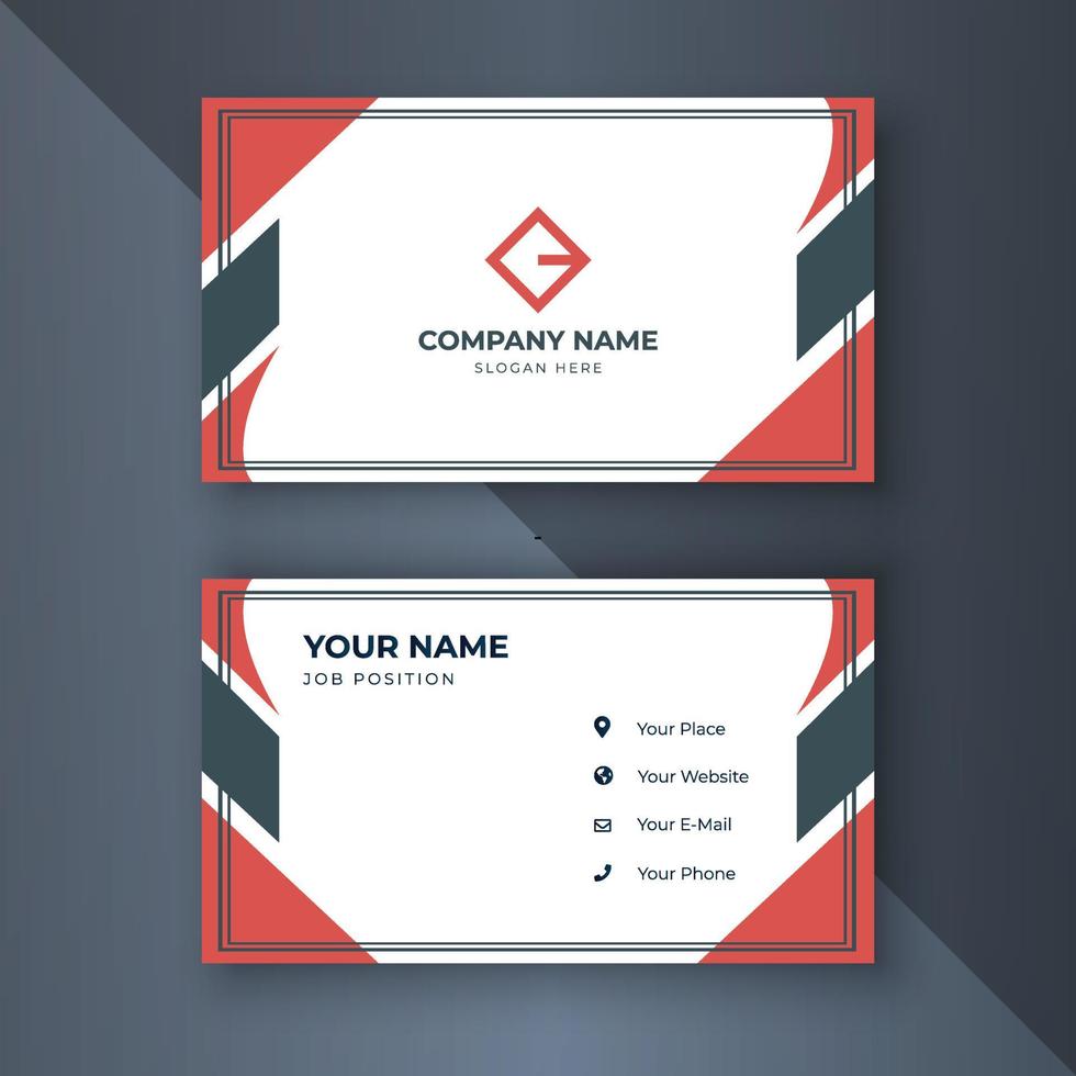 Creative coorporate business card Template modern vector