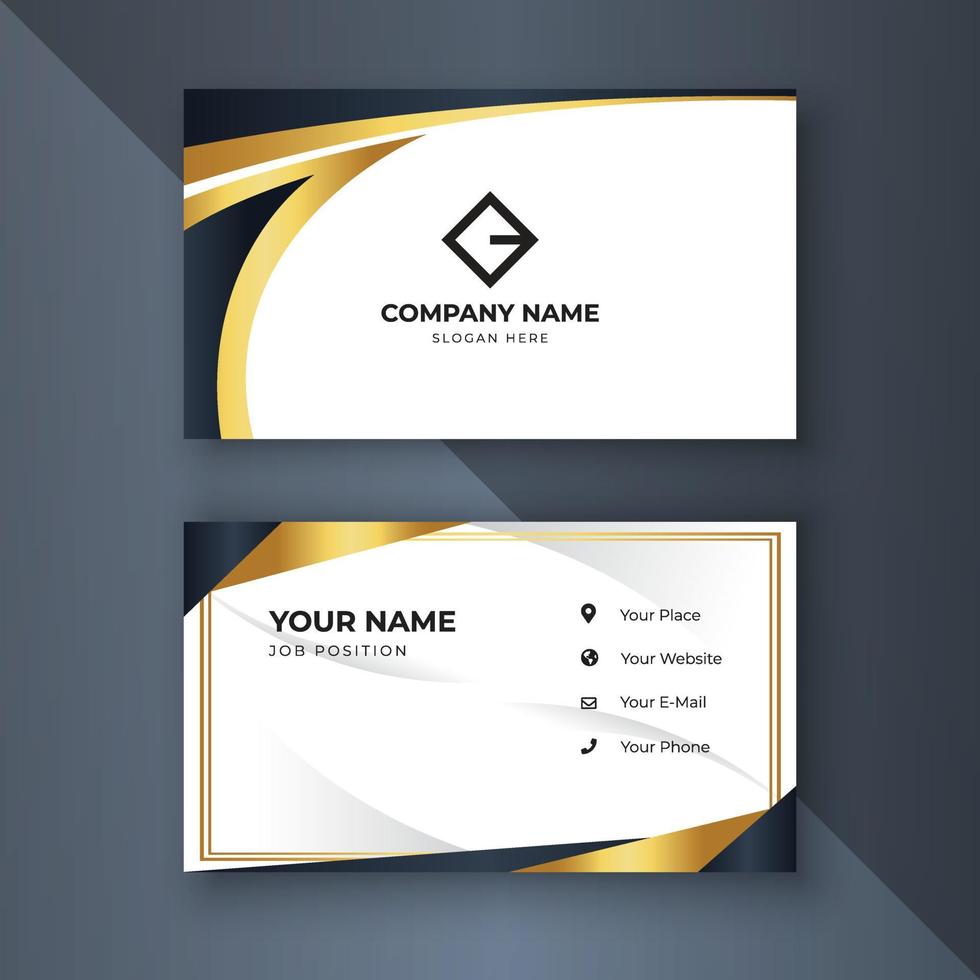 Creative coorporate business card Template modern and Clean design vector