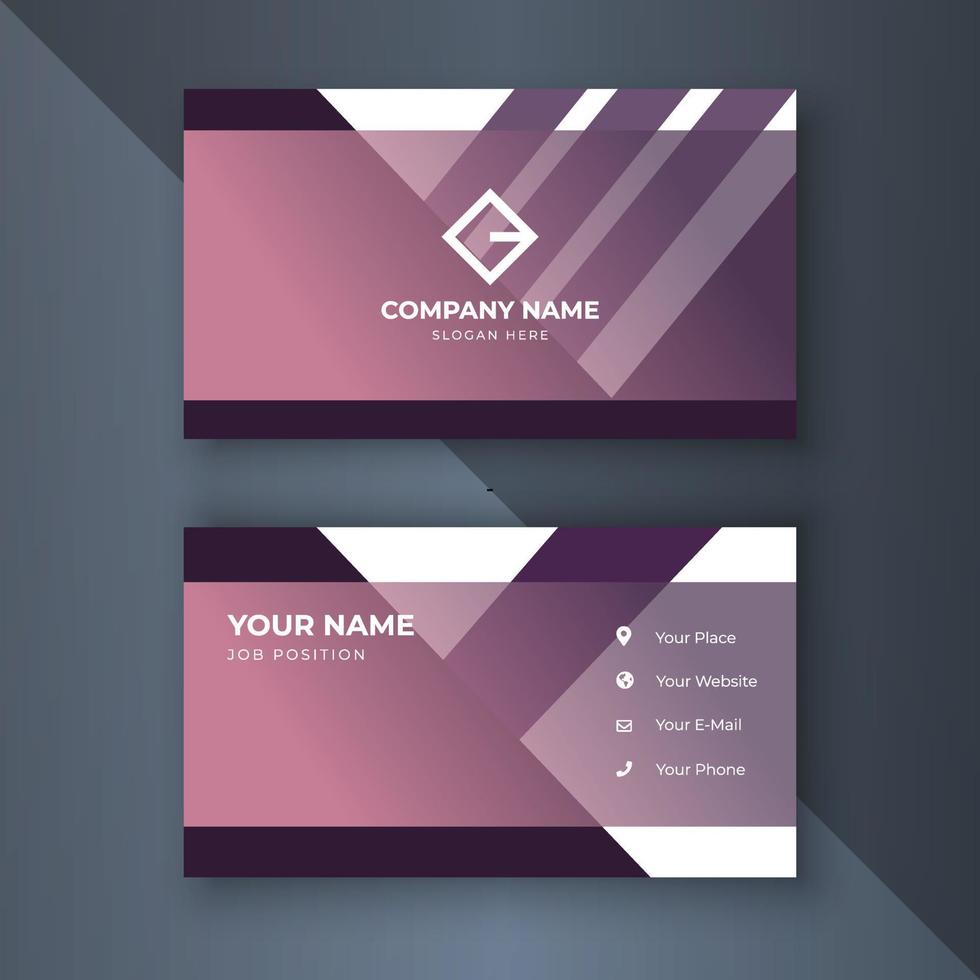 Creative coorporate business card Template modern and Clean design vector