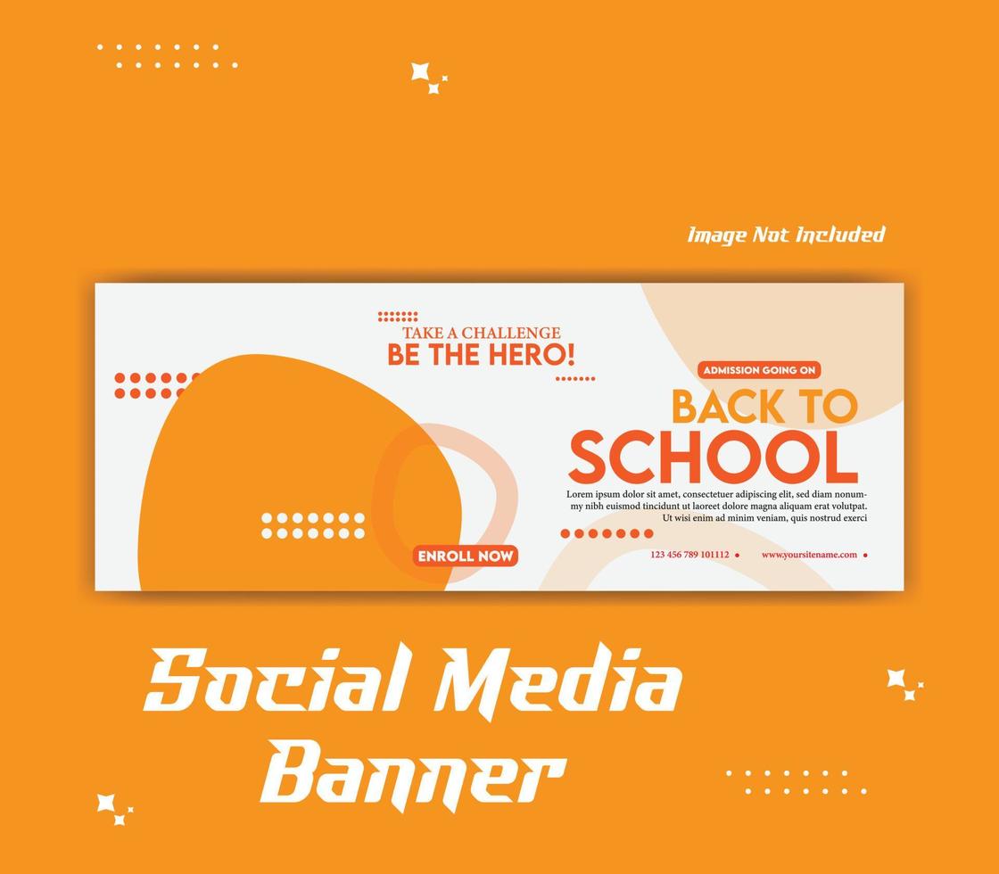 Minimal social media  cover banner template social media post vector