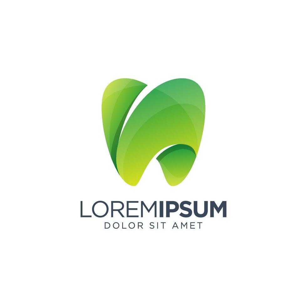 Dental Gradient Logo Design vector