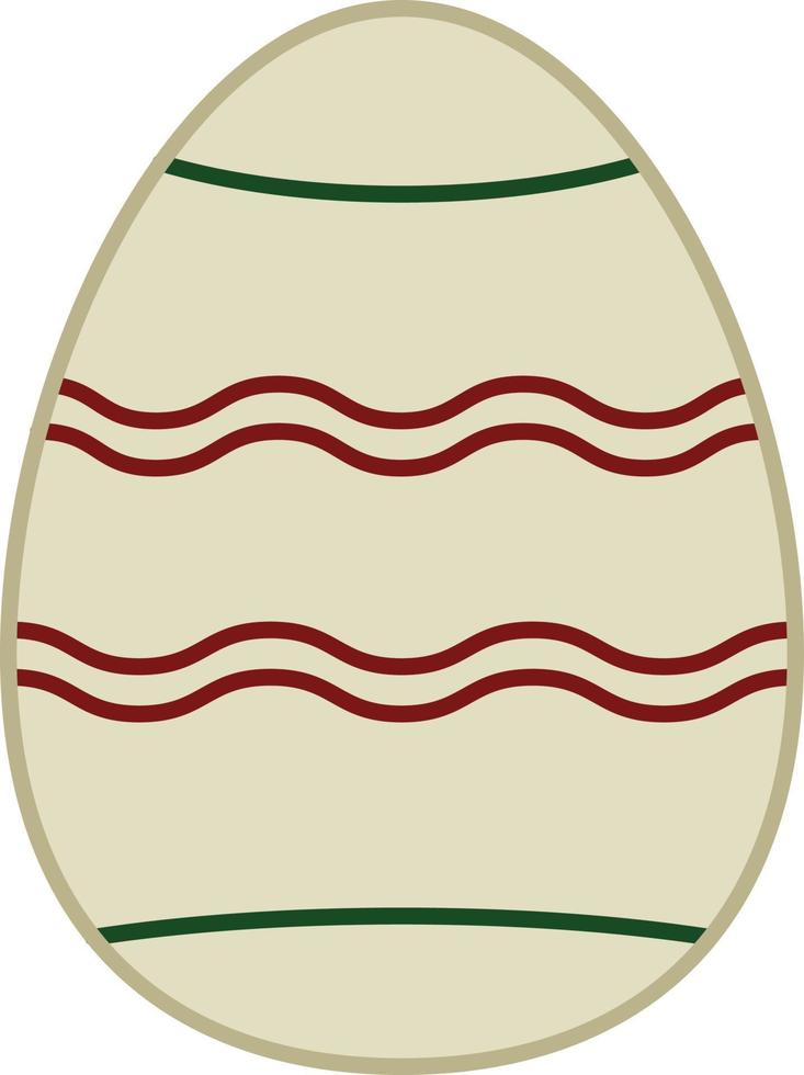 Easter Egg Filled Outline Icon Vector