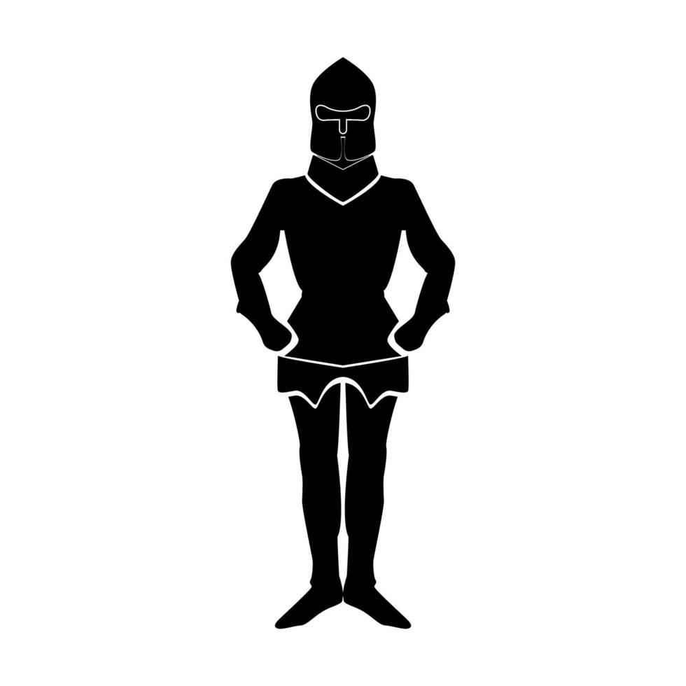 Armour black icon . vector