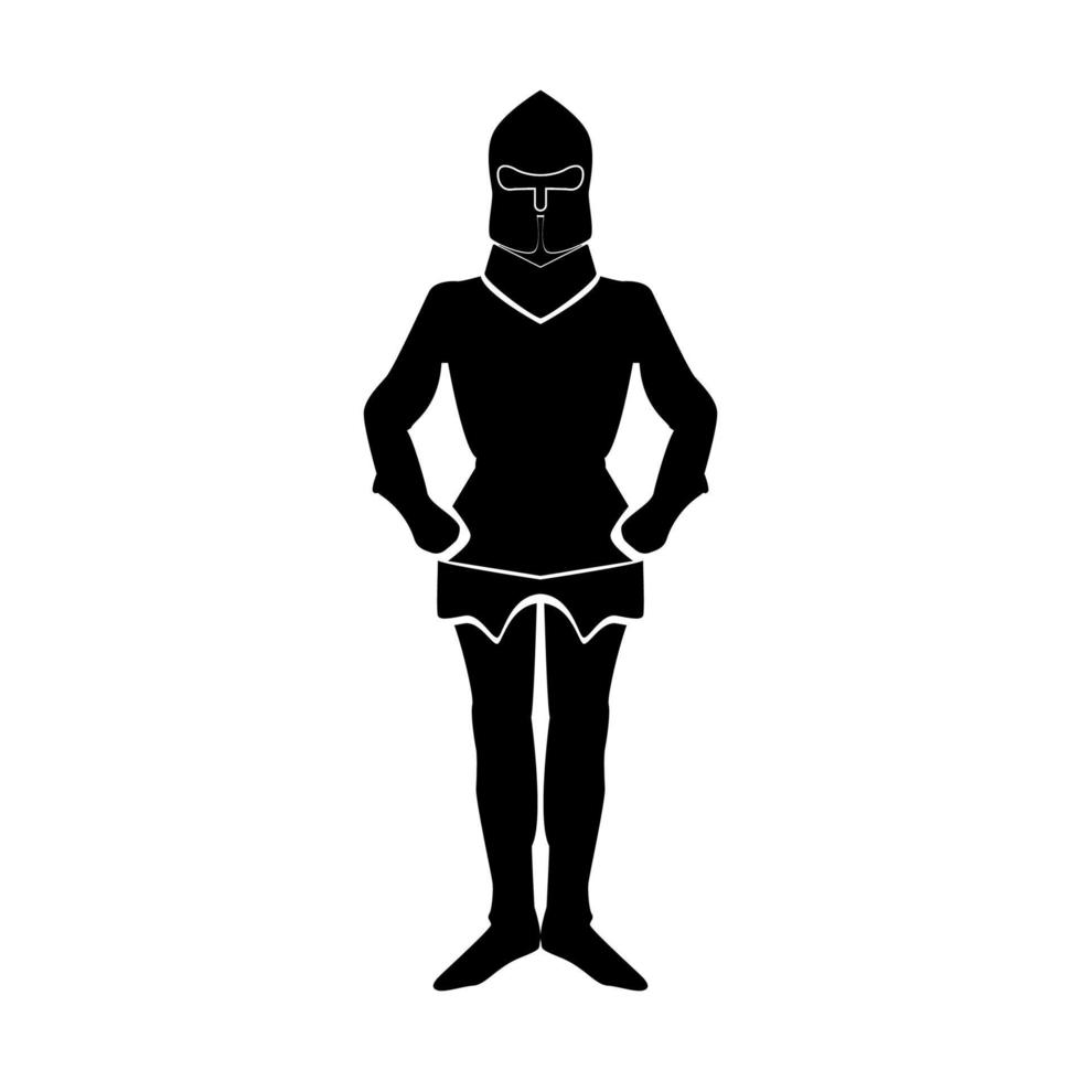 Armour black icon . vector