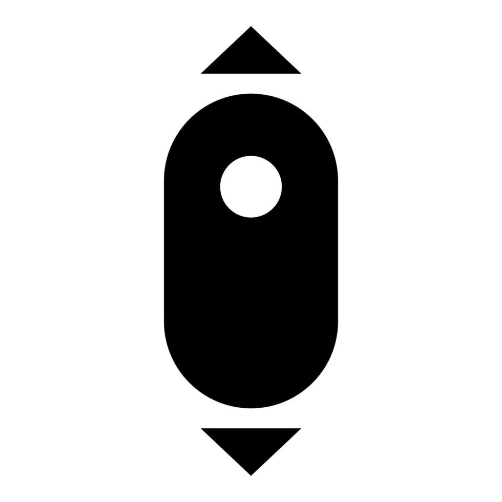 Scroll down computer mouse vector