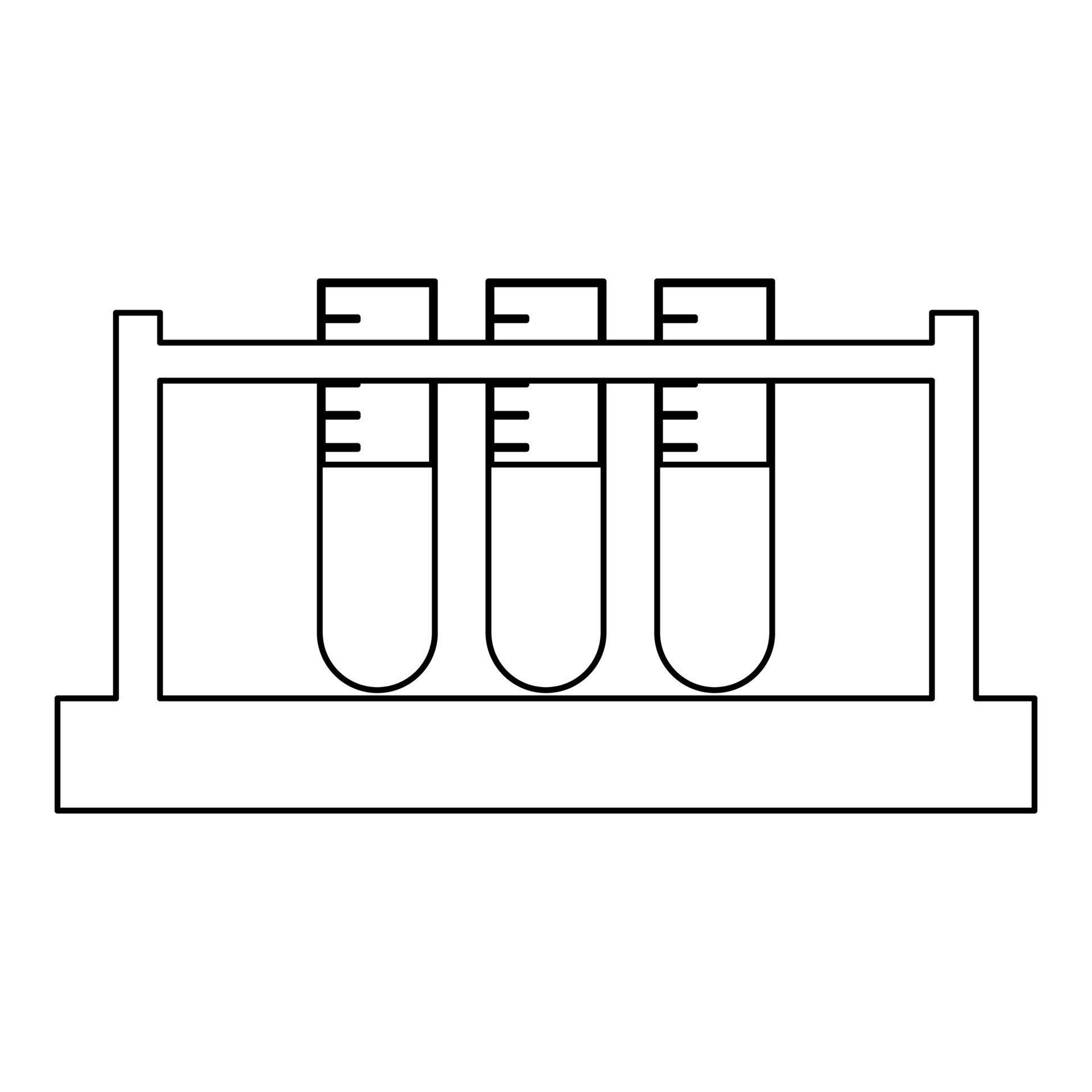 Test tube outline black color 5215182 Vector Art at Vecteezy