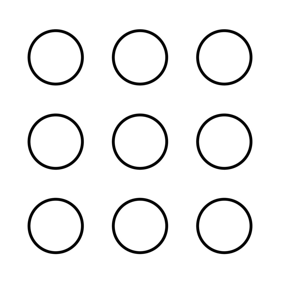 Dial button black color icon . vector