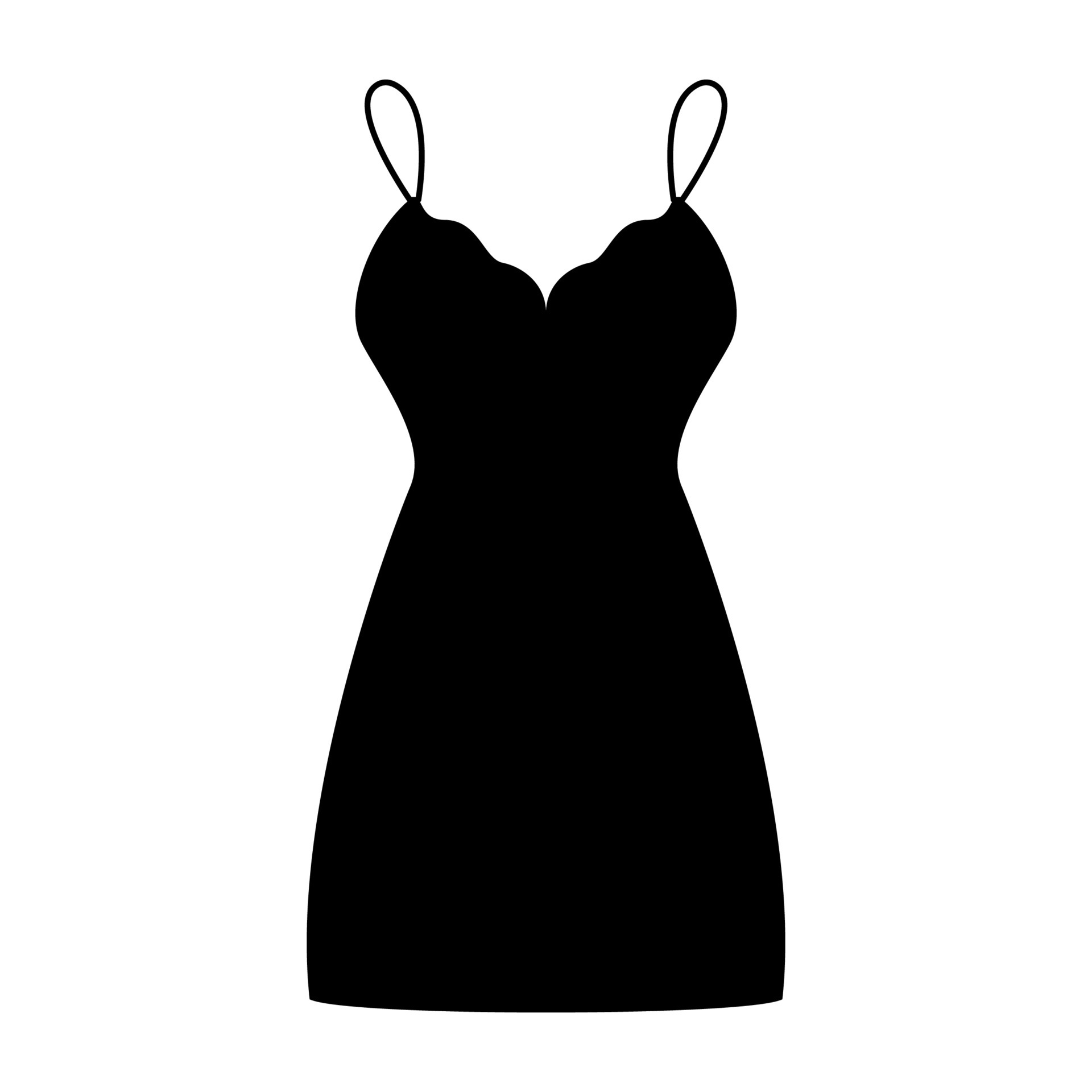 Sundress combination or nightie black icon . 5215227 Vector Art at Vecteezy