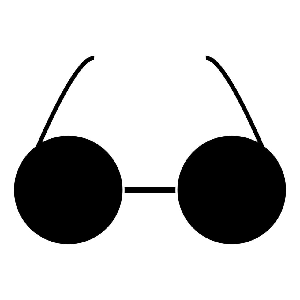 Glasses black color vector
