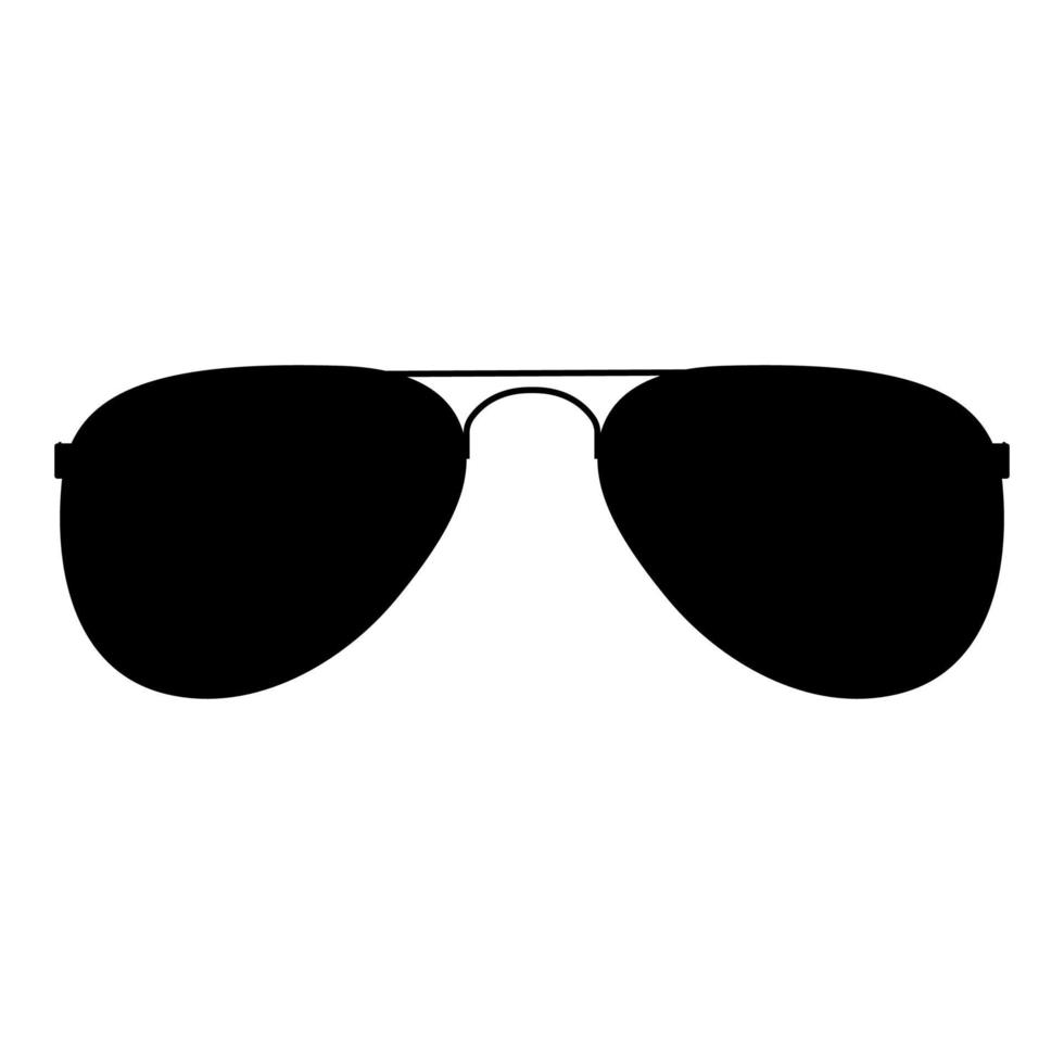 lentes color negro vector