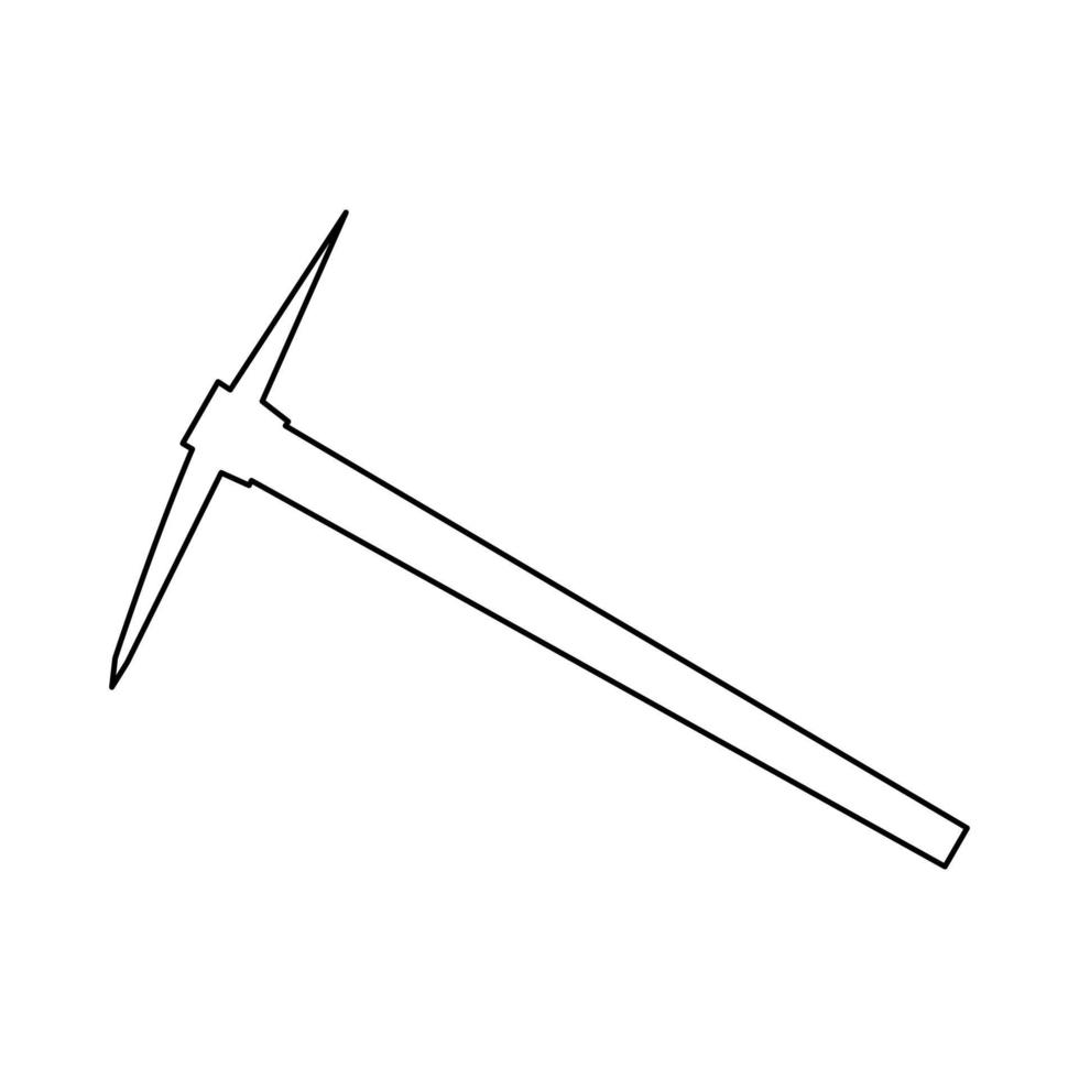 Pickaxe black icon . vector