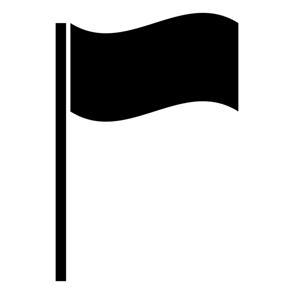 bandera color negro vector