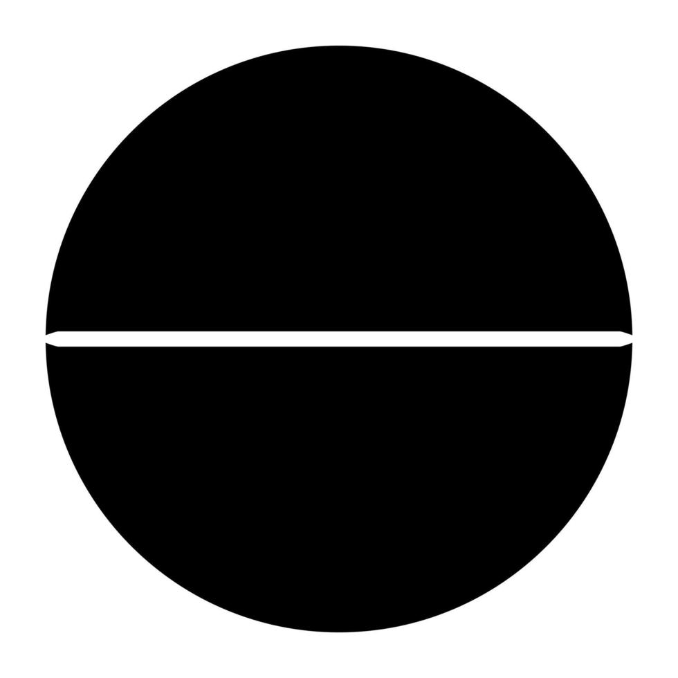 Medical pill icon black color vector illustration image flat style