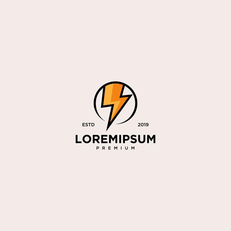 Lightning Logo Template vector