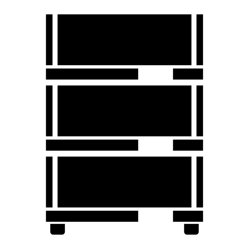 Floor rack for paper vector
