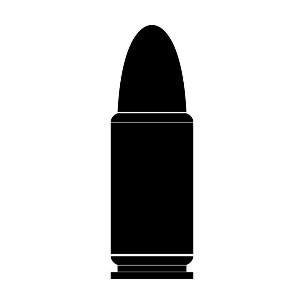balas de color negro simple vector