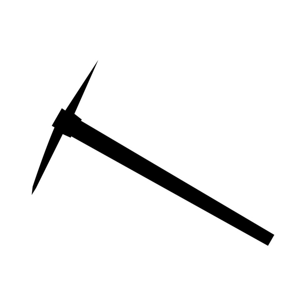 Pickaxe black icon . vector